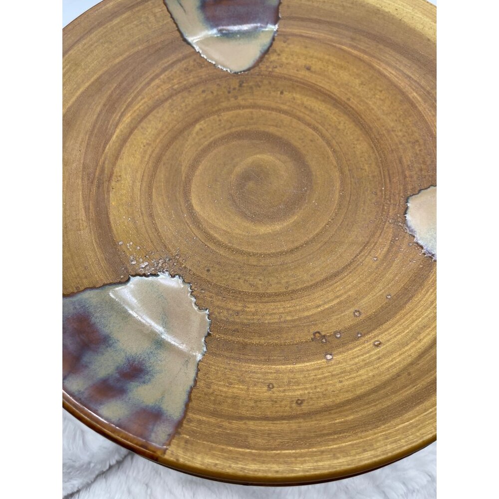 Vintage Sango Splash Brown Set of Four Dinner Plates 11" - Picture 3 of 9